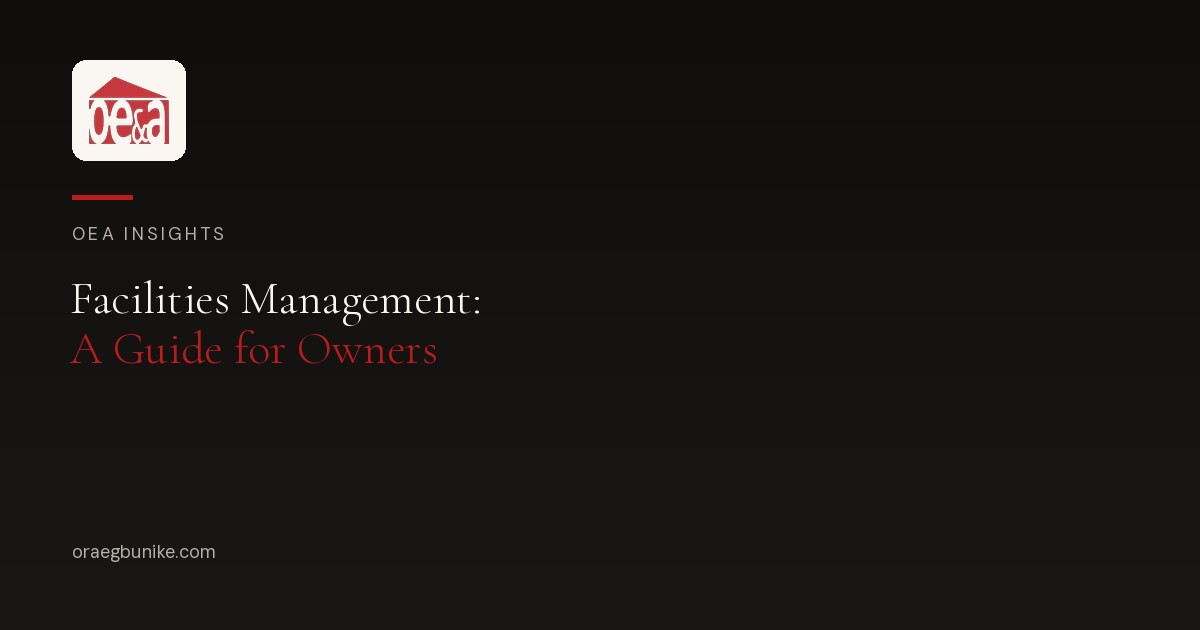 Facilities management Nigeria guide